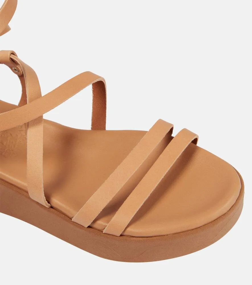 Ancient Greek Sandals Aristea leather platform sandals