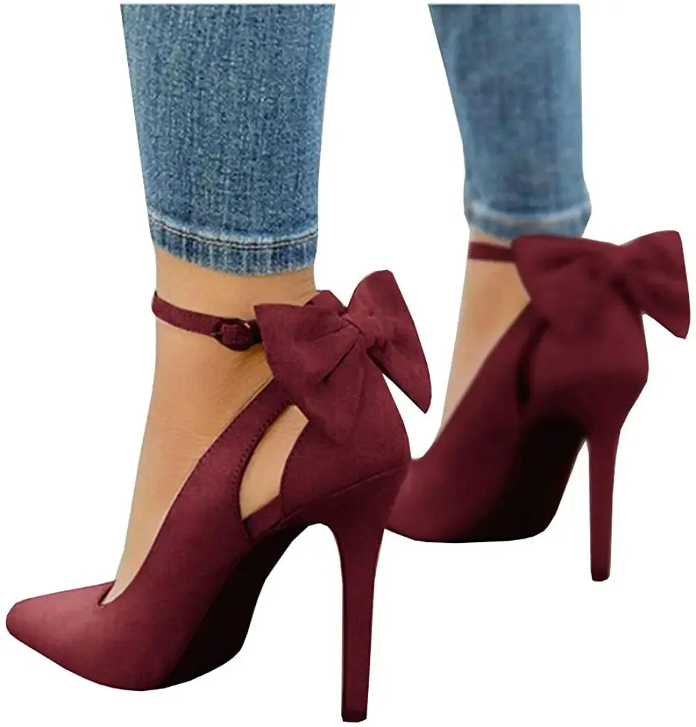 Bowtie High Heel Ankle Strap heels