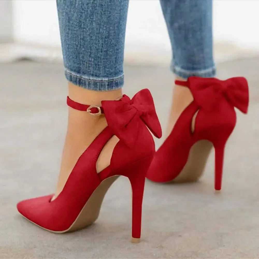 Bowtie High Heel Ankle Strap heels