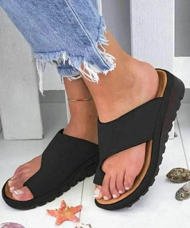 Fashion Yellow Faux Leather Splicing Peep Toe Slide Sandals LY2686