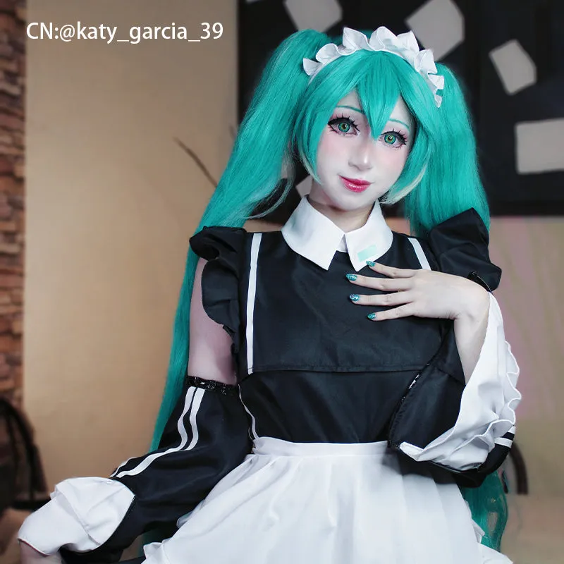 Hatsune Miku Sporty Maid Cosplay Costume