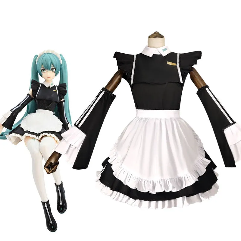 Hatsune Miku Sporty Maid Cosplay Costume