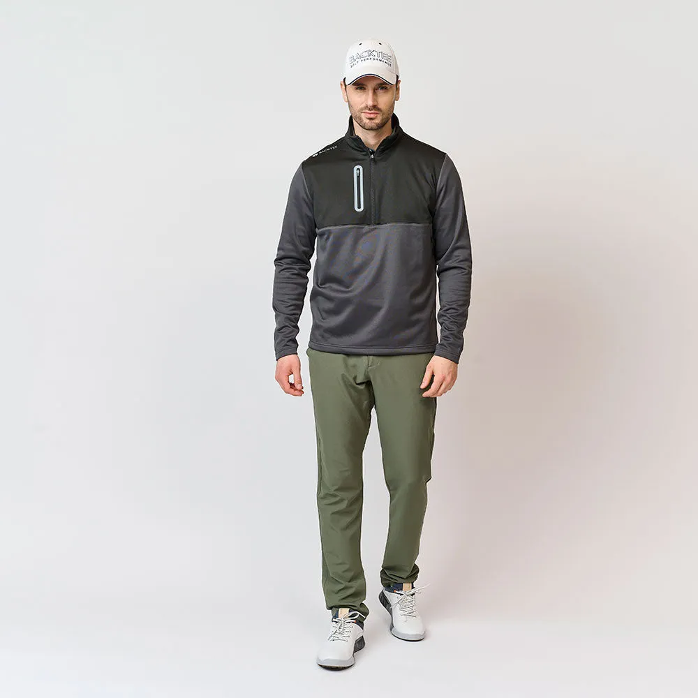 Herre Shield Zipneck Midlayer, Asphalt