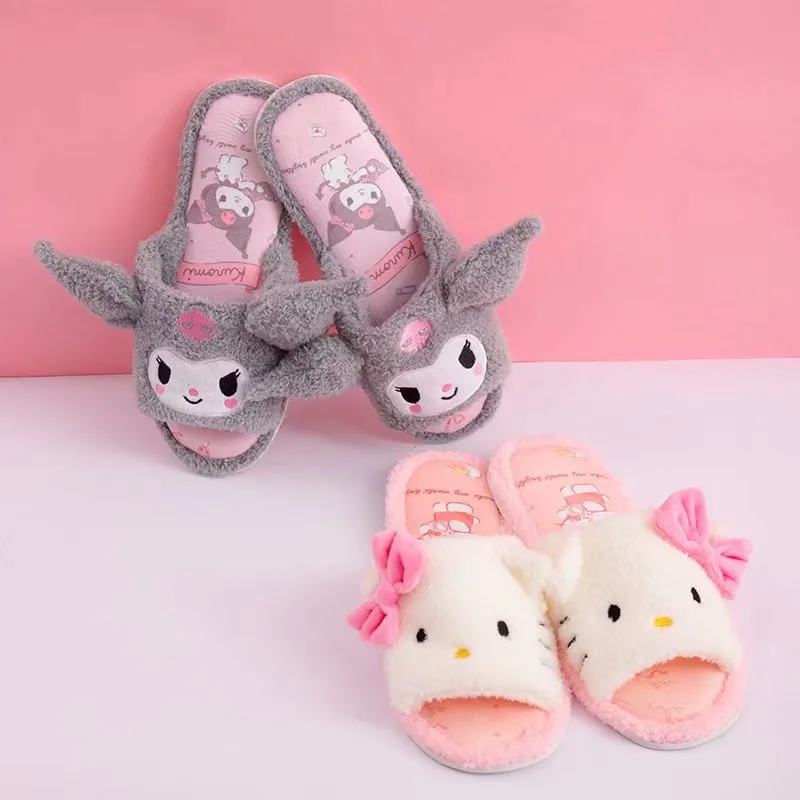 Kawaii Kuromi Mymelody Cinnamoroll Home Slippers