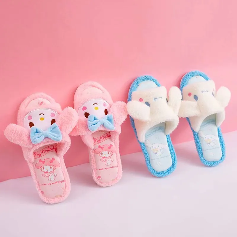 Kawaii Kuromi Mymelody Cinnamoroll Home Slippers
