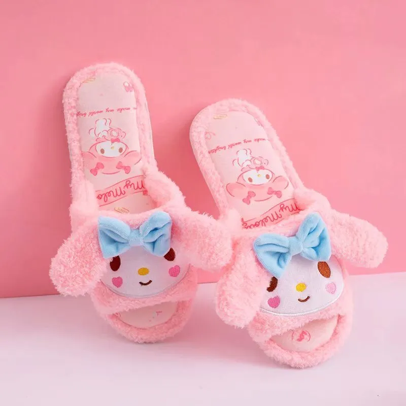 Kawaii Kuromi Mymelody Cinnamoroll Home Slippers