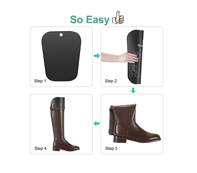 Phoedg 8 Sheets 4 Pairs Boot Shapers Form Inserts Boots Tall Support for Women and Men- With 1pcs shining buffing and cleaning glove