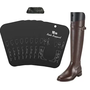 Phoedg 8 Sheets 4 Pairs Boot Shapers Form Inserts Boots Tall Support for Women and Men- With 1pcs shining buffing and cleaning glove