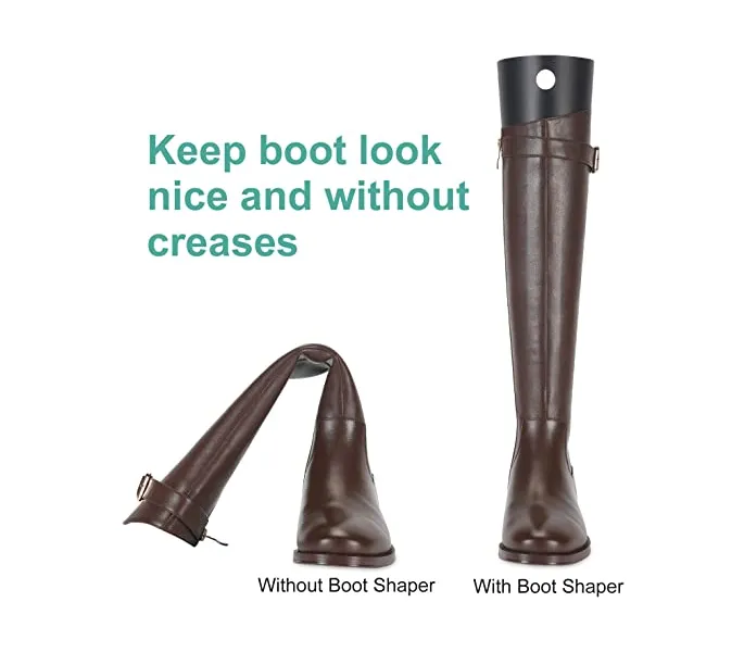 Phoedg 8 Sheets 4 Pairs Boot Shapers Form Inserts Boots Tall Support for Women and Men- With 1pcs shining buffing and cleaning glove
