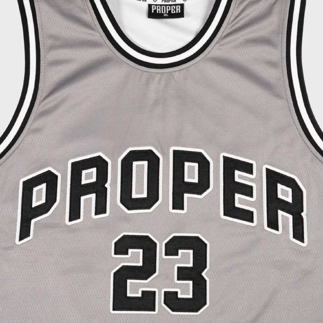 PROPER KIDS TARGET STREET JERSEY GREY/BLACK