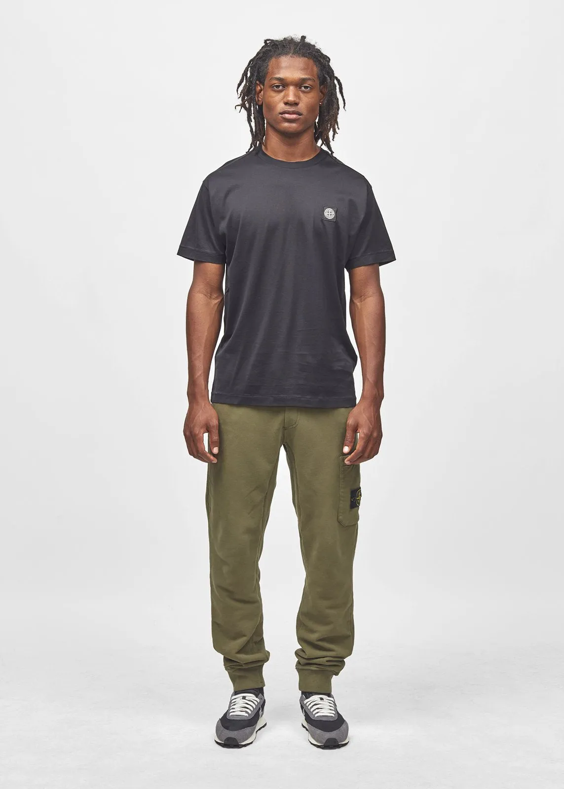 STONE ISLAND: STONE SS TEE [BLACK]