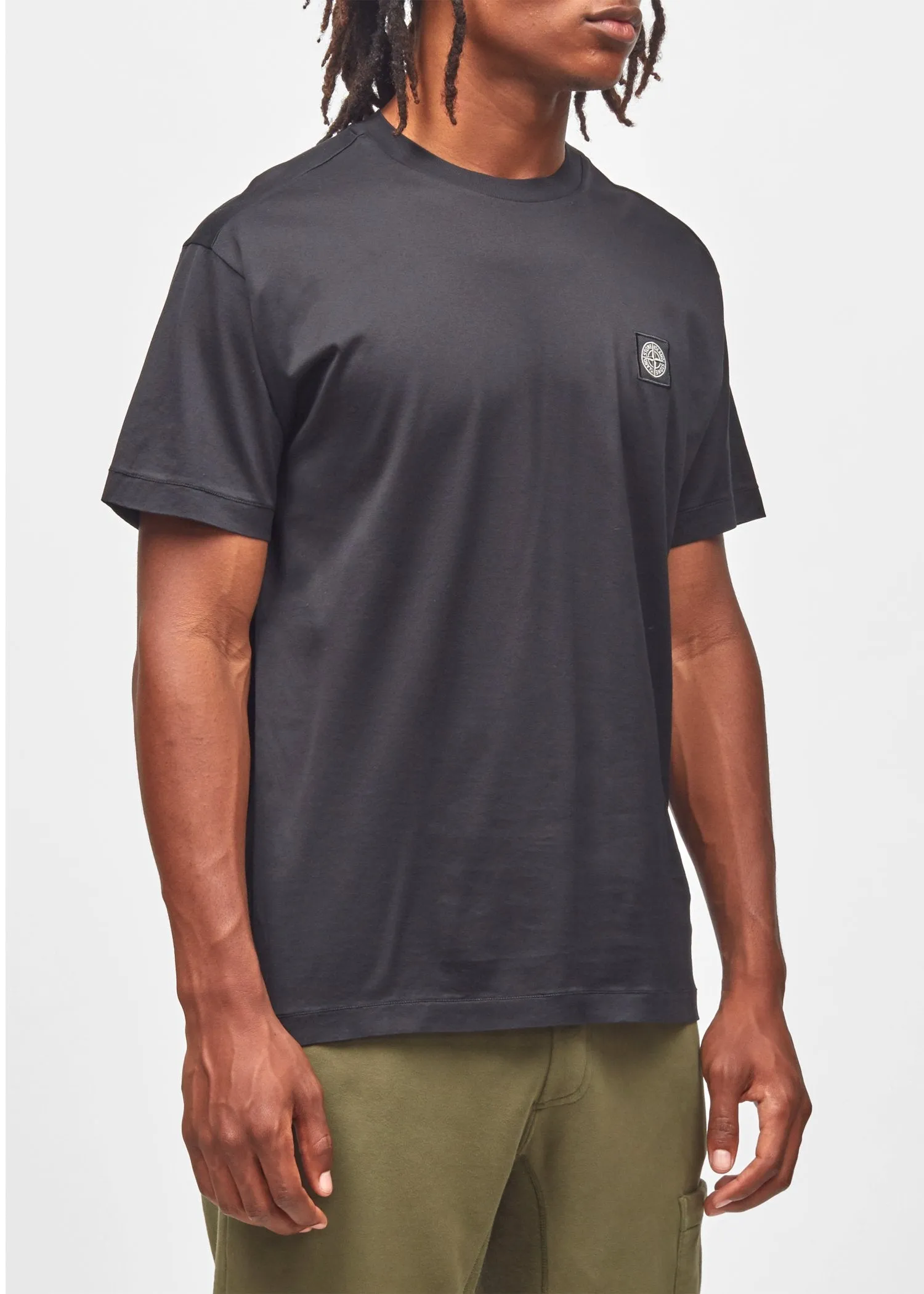 STONE ISLAND: STONE SS TEE [BLACK]