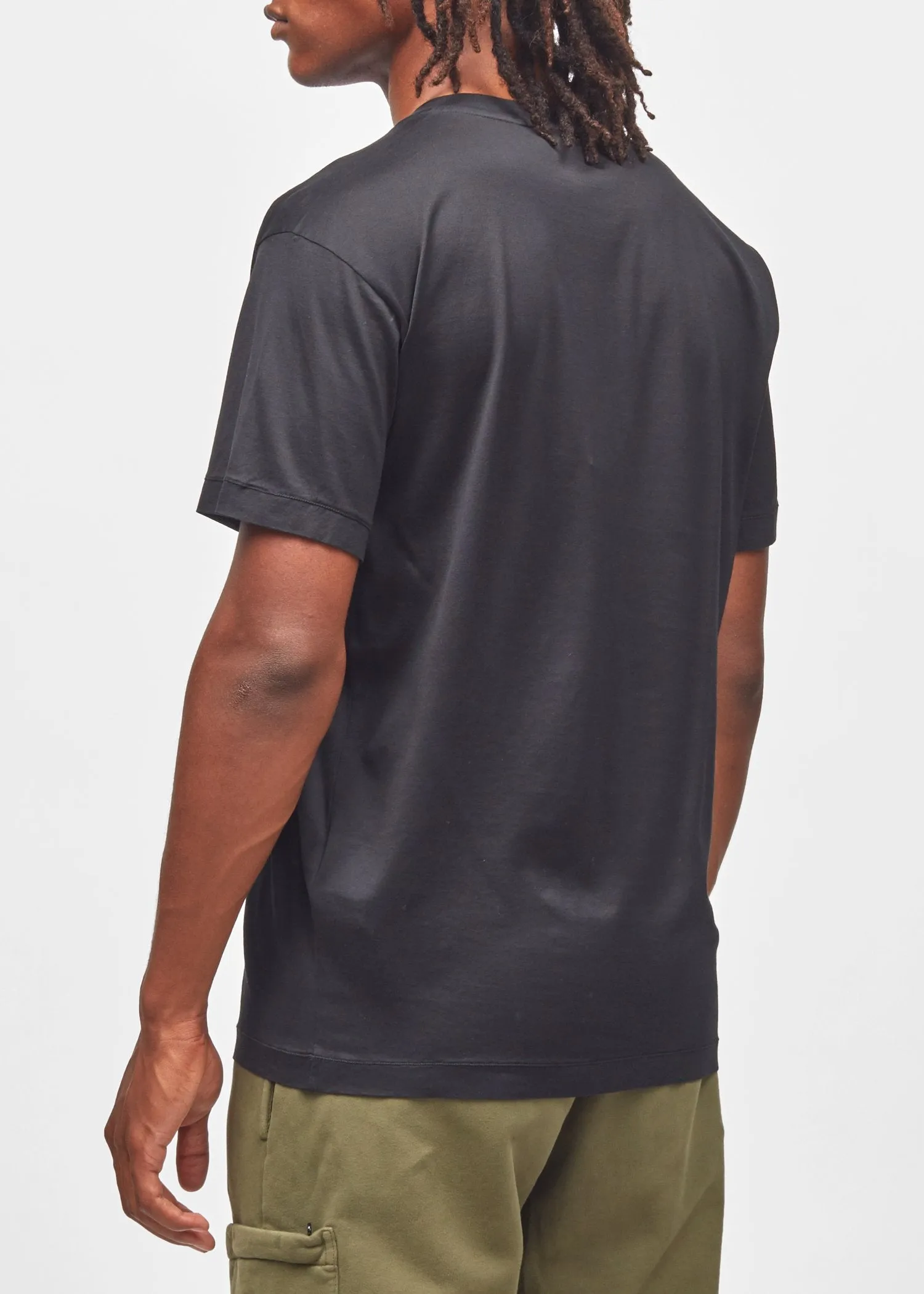 STONE ISLAND: STONE SS TEE [BLACK]